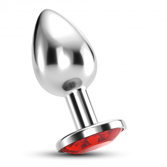 CRUSHIOUS BIJOU ANAL JEWEL PLUG RED LARGE WITH FREE VELVETY BAG