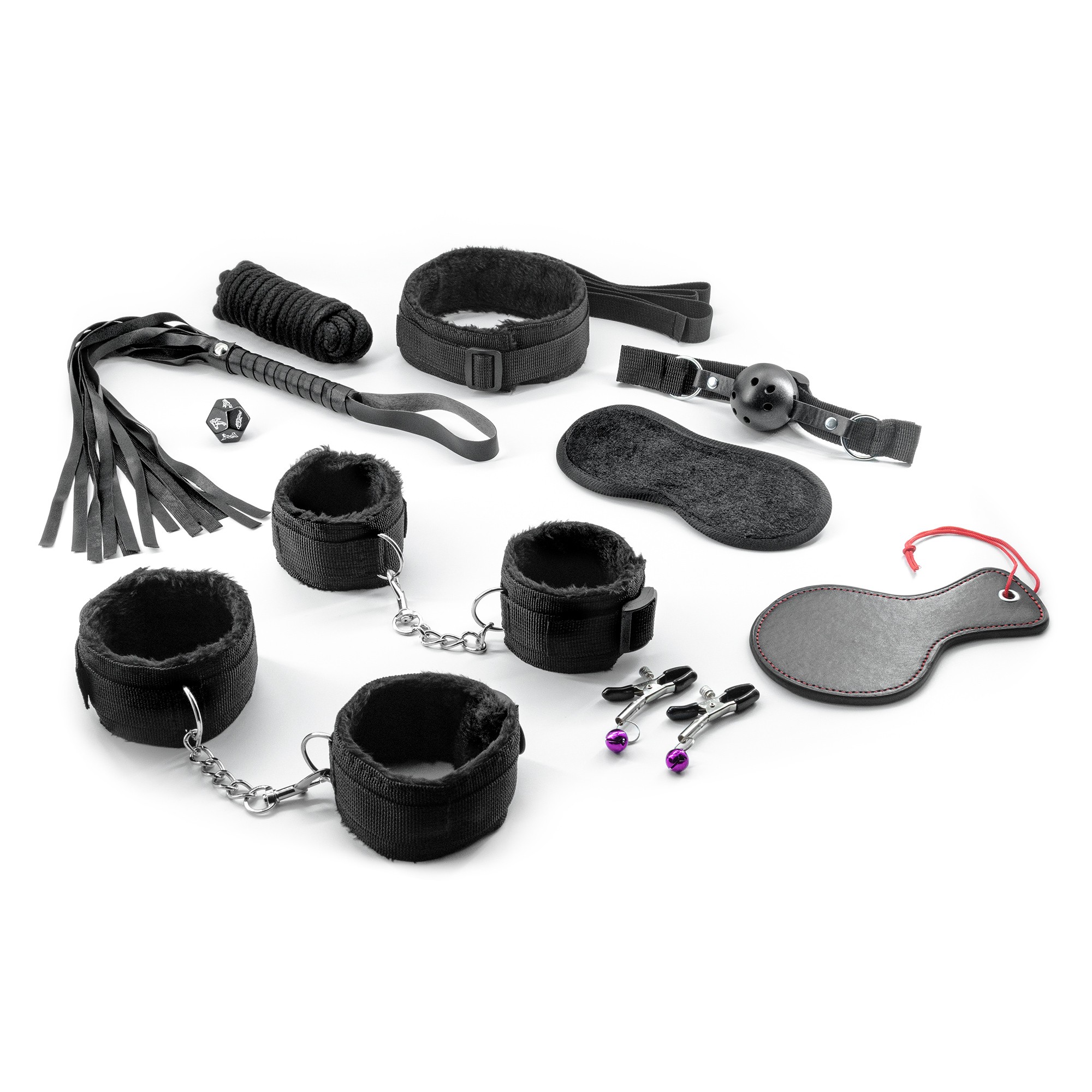 KIT BONDAGE MASTER &amp; CUMMANDER AVEC 11 PIÈCES CRUSHIOUS