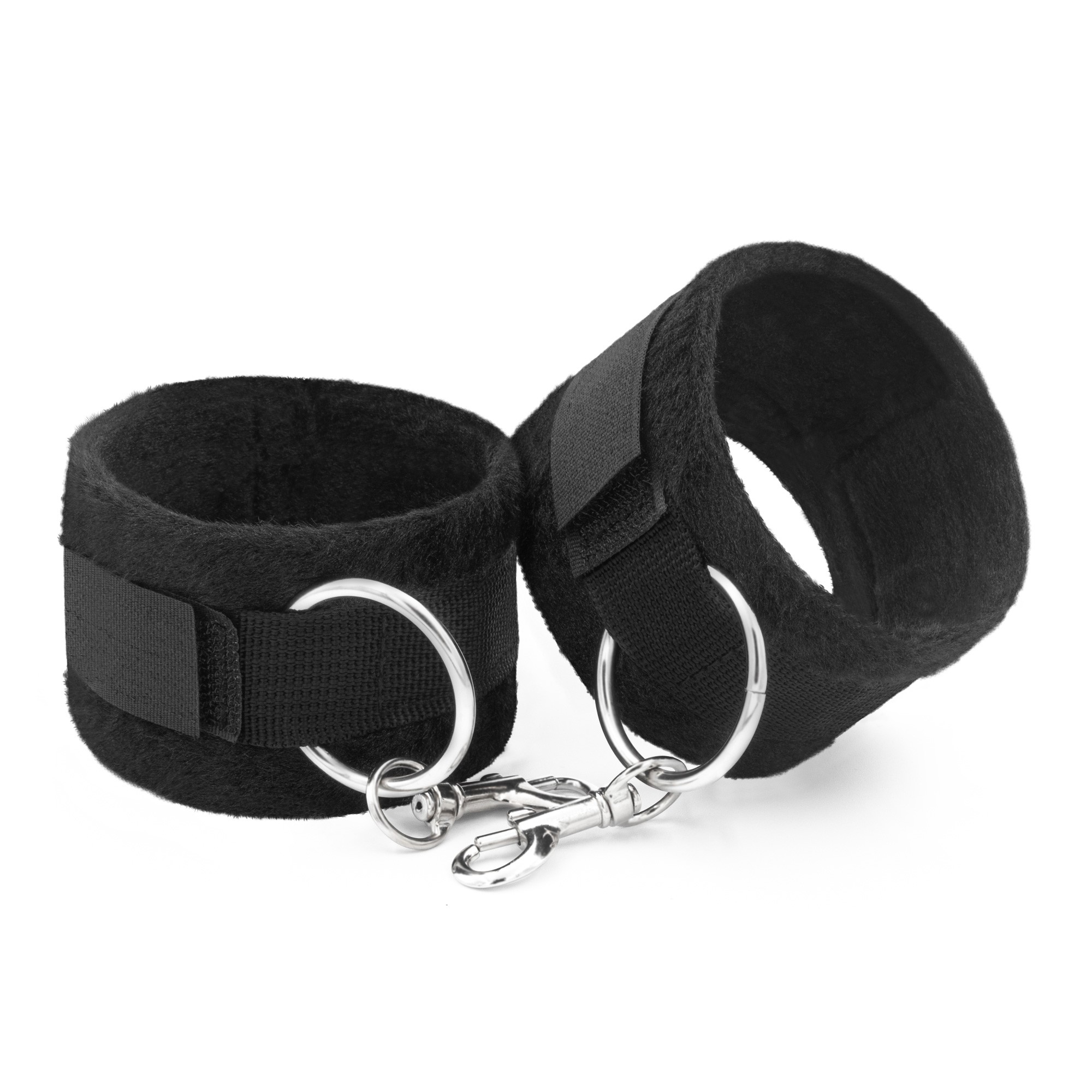 PACK OF 30 TOUGH LOVE VELCRO HANDCUFFS WITH EXTRA 40CM CHAIN CRUSHIOUS BLACK