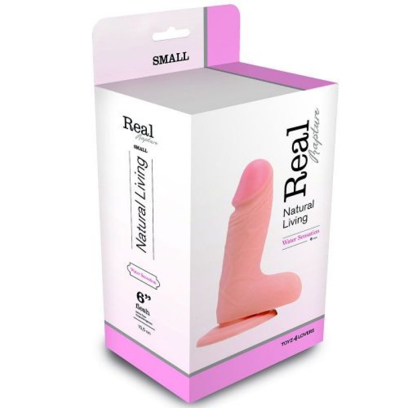 DILDO REALÍSTICO REAL RAPTURE WATER SENSATIONS 6&#039;&#039; BRANCO