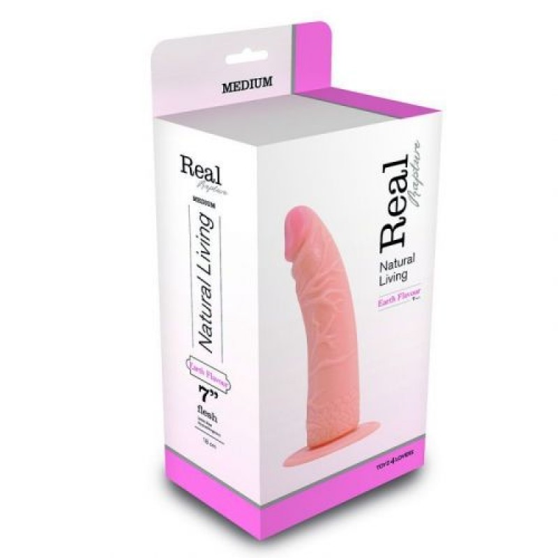 PENE REALÍSTICO REAL RAPTURE EARTH FLAVOUR 7&#039;&#039; BLANCO