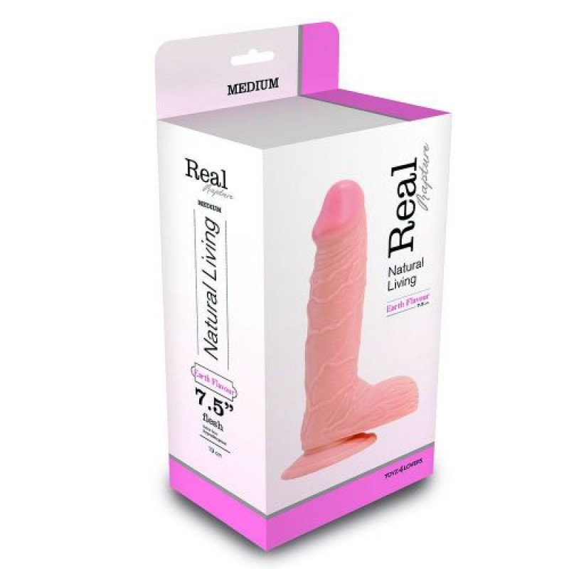 PENE REALÍSTICO REAL RAPTURE EARTH FLAVOUR 7.5&#039;&#039; BLANCO