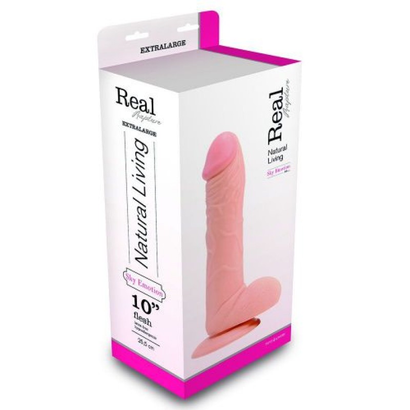 DILDO REALÍSTICO REAL RAPTURE SKY EMOTION 10&#039;&#039; BRANCO