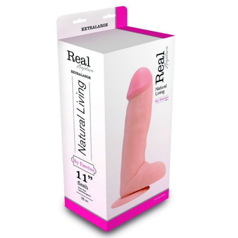 REAL RAPTURE SKY EMOTION REALISTIC DILDO 11&#039;&#039; WHITE