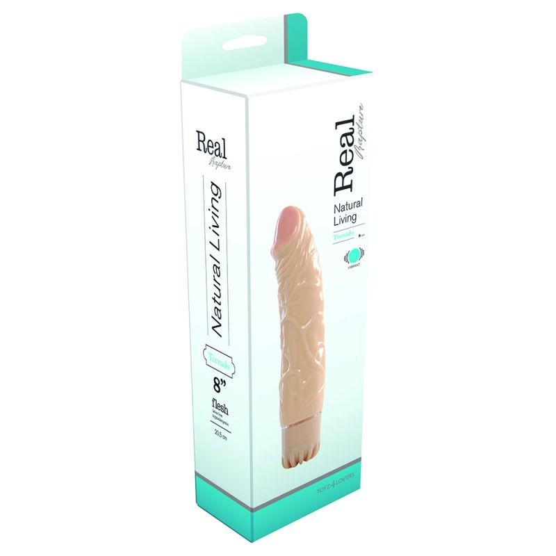 DILDO REALISTICO REALE RAPIMENTO TORNADO 8&quot;