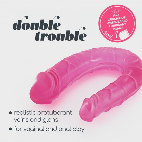 DOPPIO DILDO DOPPIO TROUBLE CRUSHIOUS ROSA