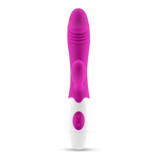 VIBRADOR COM ESTIMULADOR DE CLITÓRIS LOLLIPOP E LUBRIFICANTE À BASE DE ÁGUA INCLUÍDO CRUSHIOUS