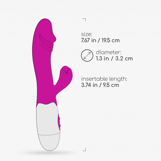 CRUSHIOUS LOLLIPOP RABBIT VIBRATOR WITH WATERBASED LUBRICANT INCLUDED