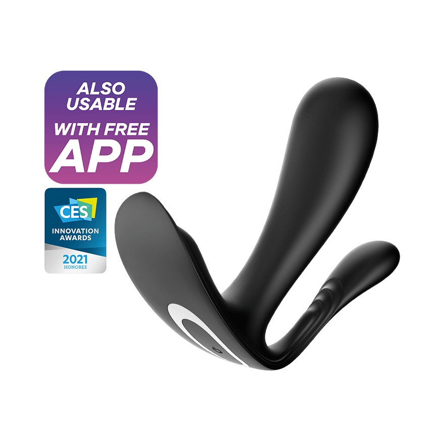 G-SPOT STIMOLATORE E ANALE TOP SECRET + CON NERO SATISFYER APP