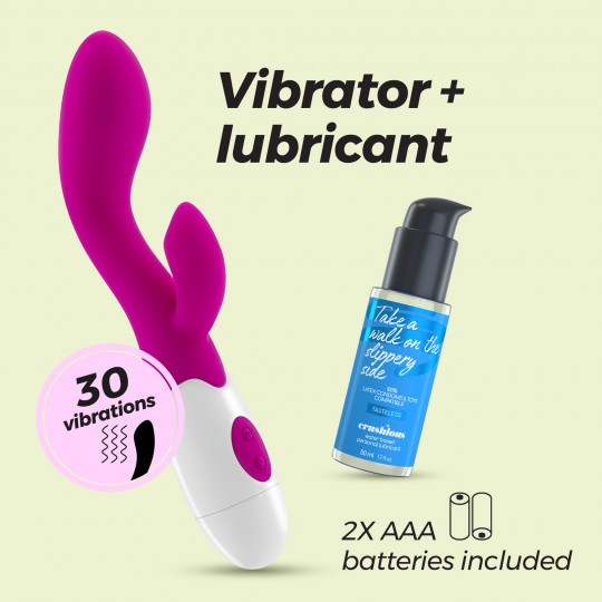 CHERIE CLITORIDE STIMOLATORE VIBRATORE + CRUSHIOUS LUBRIFICANTE A BASE D&#039;ACQUA