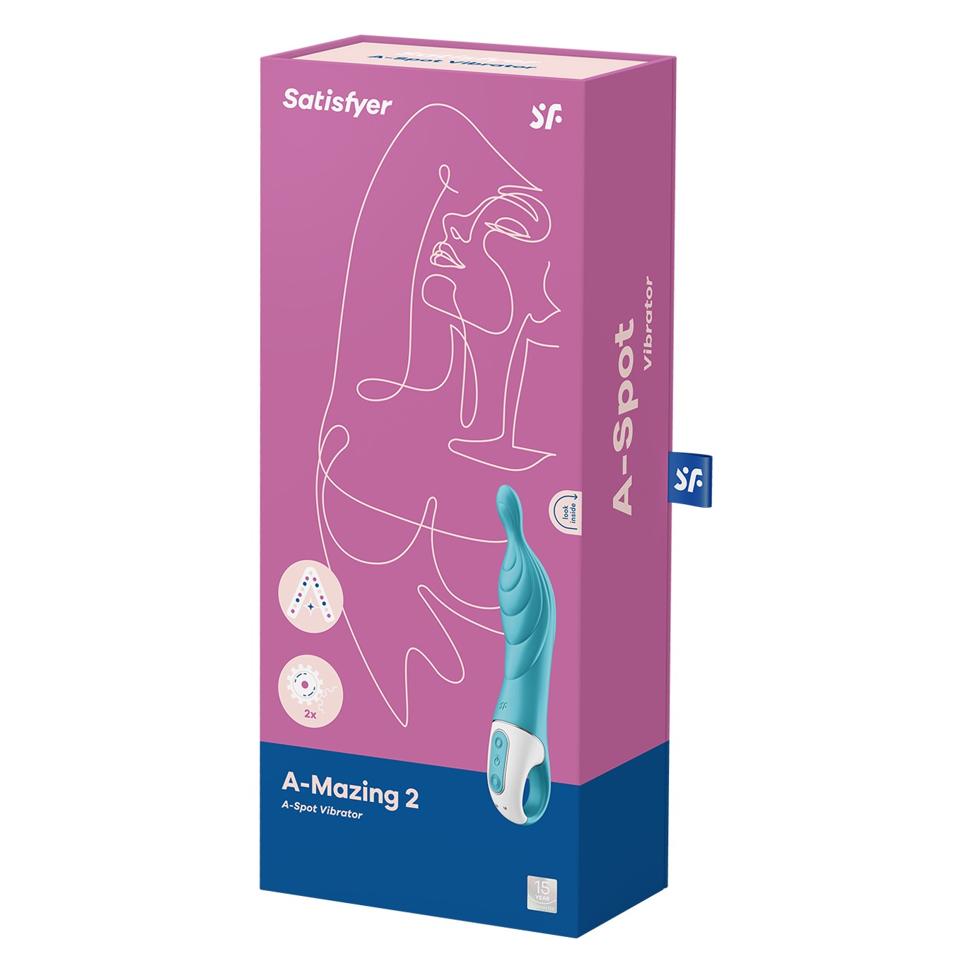 ESTIMULADOR DO PONTO-G  A-MAZING 2 SATISFYER TURQUESA