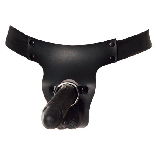 FETISH FANTASY SERIES 8&#039;&#039; MR. BIG HOLLOW STRAP-ON BLACK