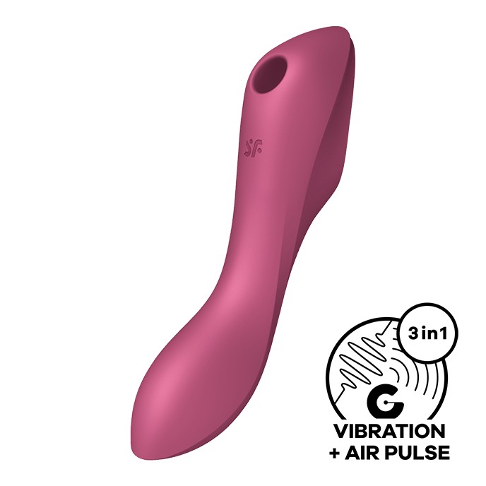 VIBRADOR CURVY TRINITY 3 SATISFYER ROJO