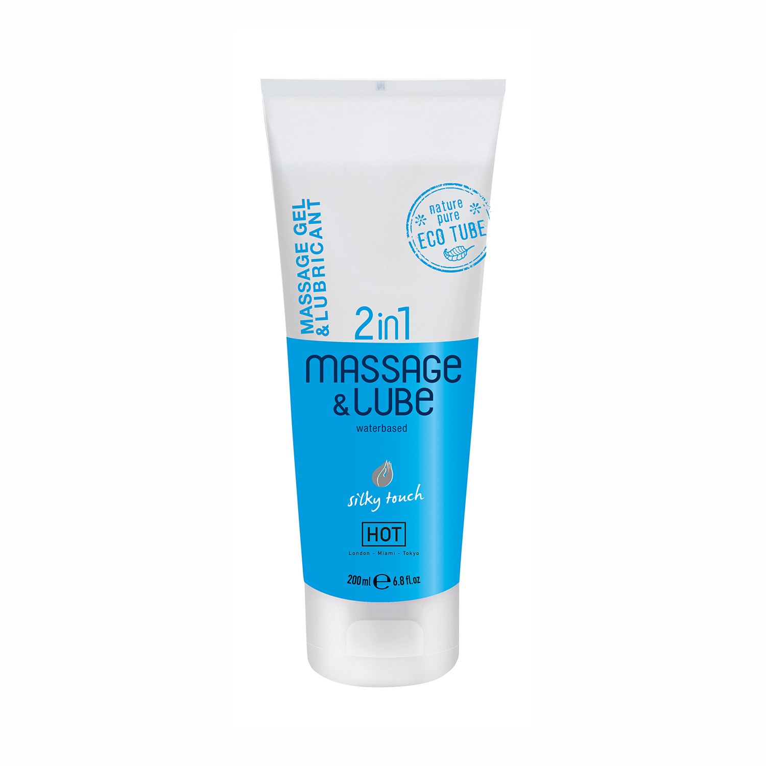 GEL DE MASAJE Y LUBRICANTE 2EN1 A BASE DE AGUA SILKY TOUCH HOT 200ML