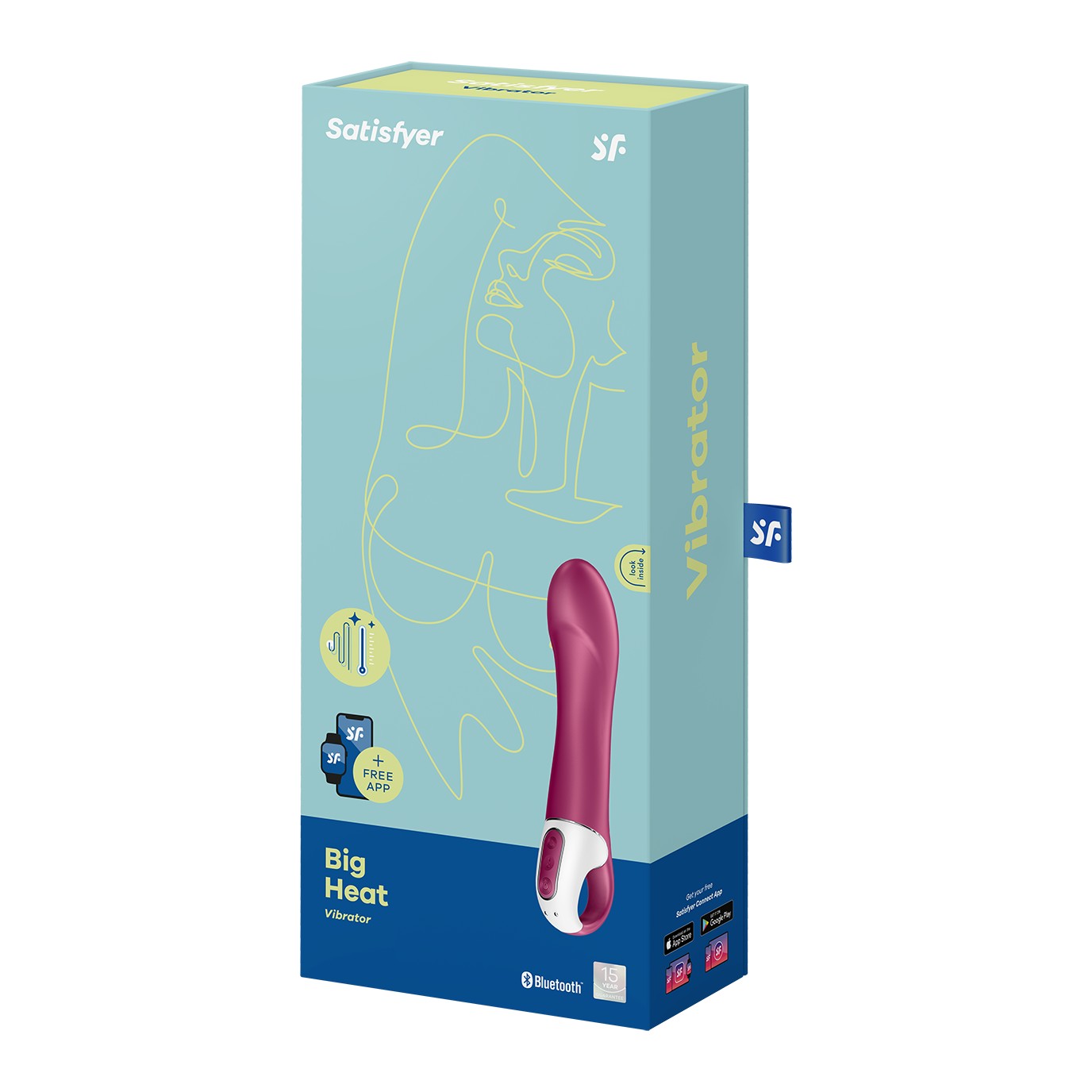 GRANDE VIBRATORE DI CALORE CON SATISFYER APP