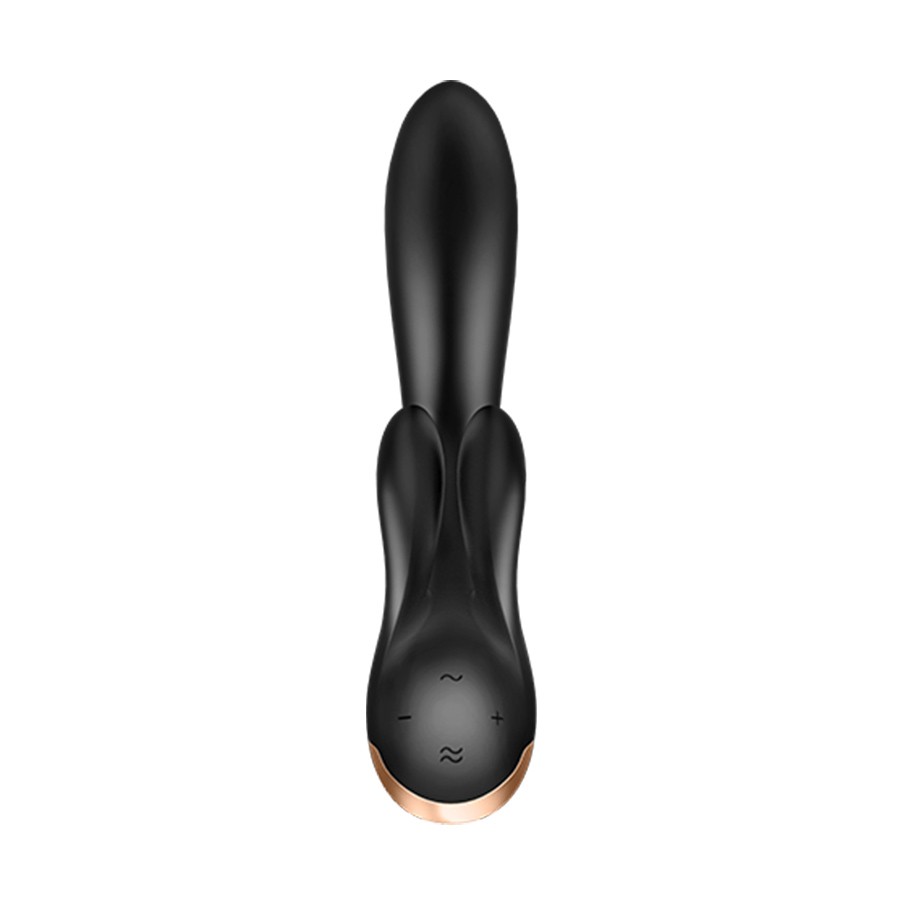 SATISFYER DOUBLE FLEX VIBRATOR WITH APP BLACK