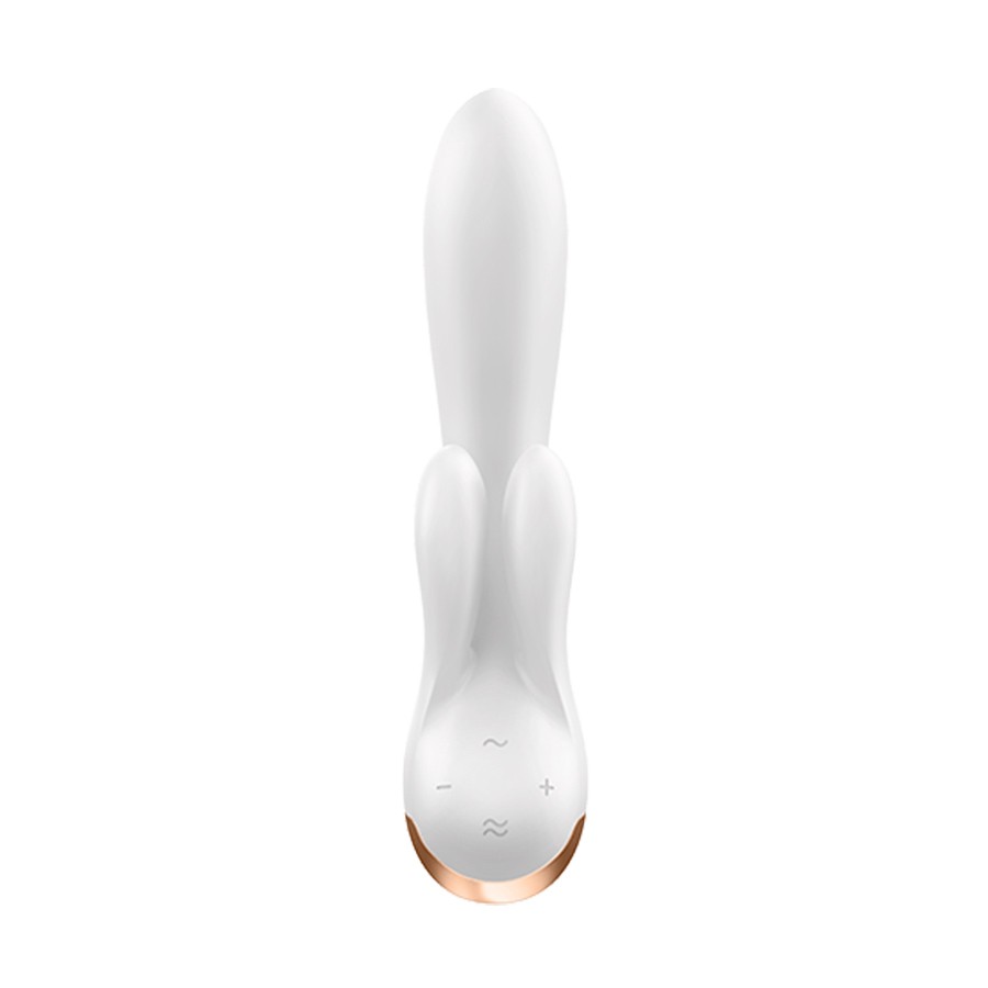 VIBRADOR DOUBLE FLEX COM APP SATISFYER BRANCO