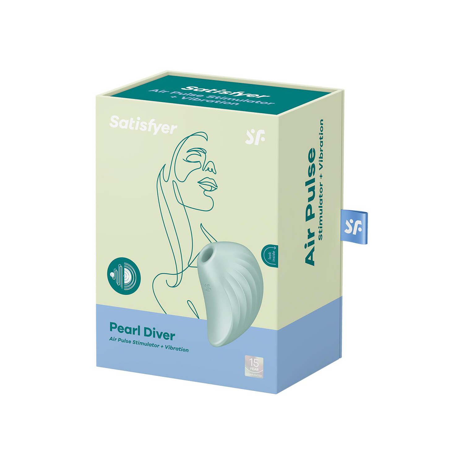 VIBRATORE PEARL DIVER SATISFYER VERDE