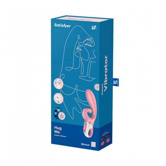 VIBRADOR HUG ME CON APP SATISFYER ROSA