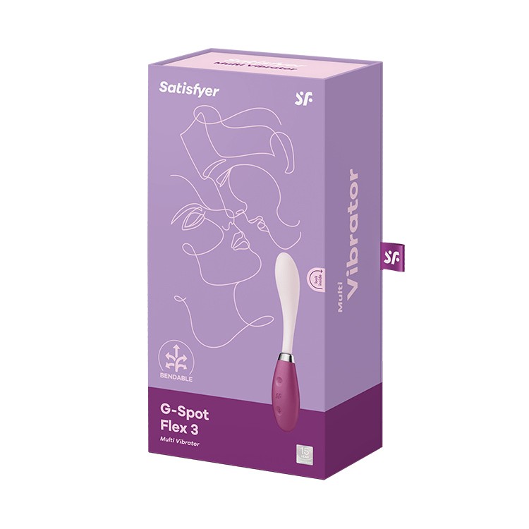 VIBRATORE G-SPOT FLEX 3 SATISFYER ROSSO