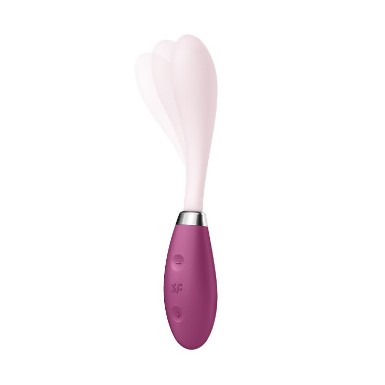 SATISFYER G-SPOT FLEX 3 VIBRATOR BURGUNDY