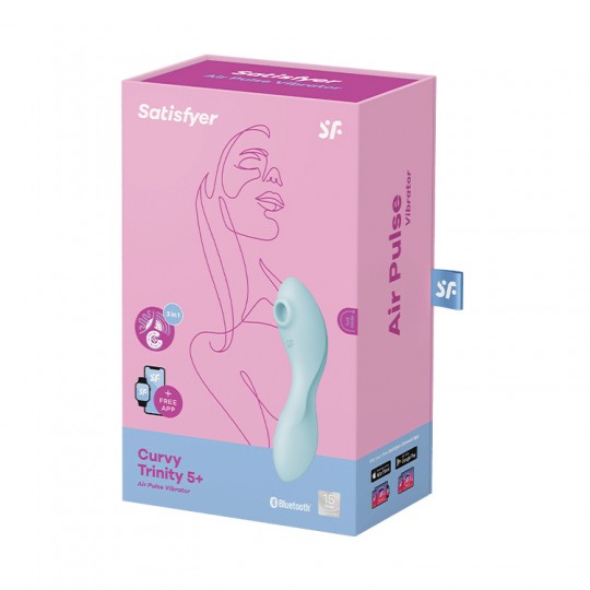 VIBRADOR CURVY TRINITY 5 SATISFYER AZUL