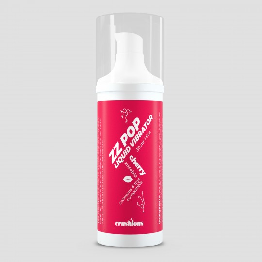 VIBRATORE LIQUIDO ZZ POP AROMATIZZATO ALLA CILIEGIA 30ML CRUSHIOUS