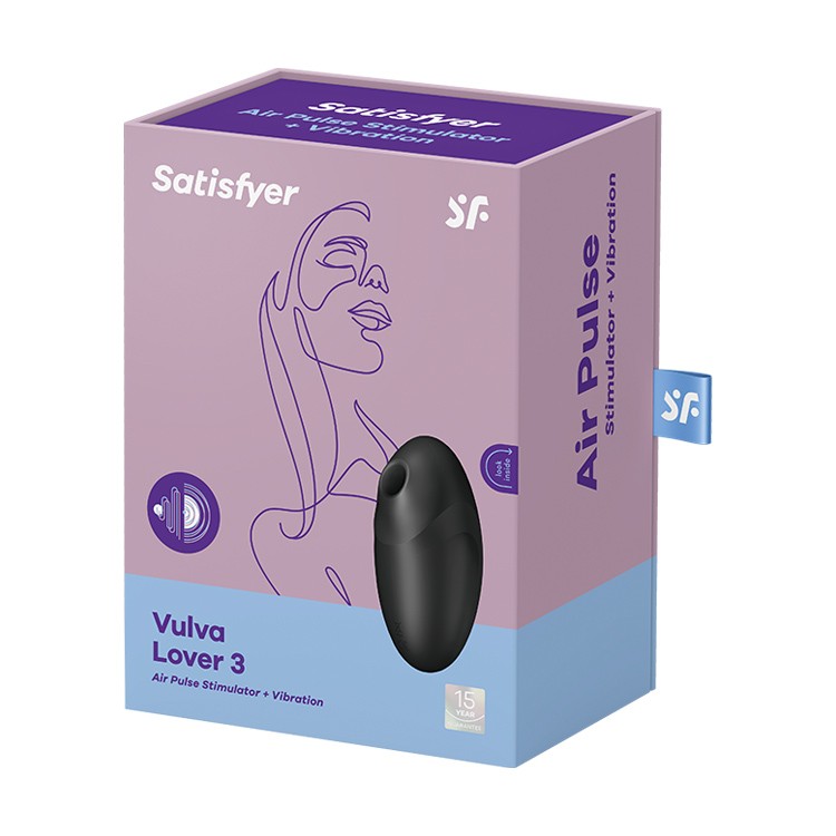 ESTIMULADOR VULVA LOVER 3 NEGRO SATISFYER