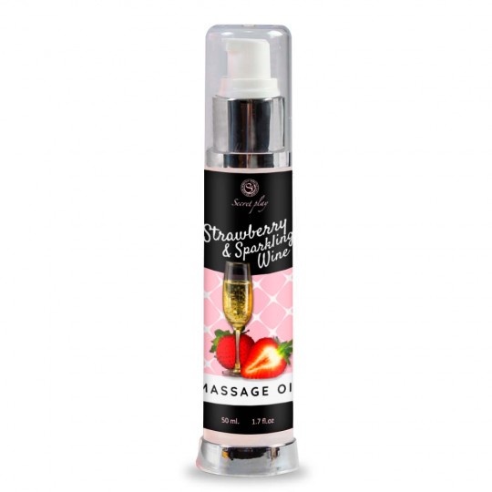 HUILE DE MASSAGE CHAMPAGNE FRAISE SECRET PLAY 50ML