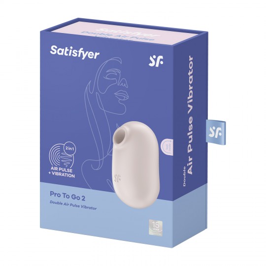 STIMULATEUR PRO TO GO 2 BEIGE SATISFYER