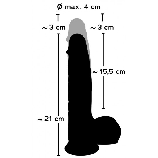 VIBRADOR REALISTA COM VAI-VEM E COMANDO SEM FIOS NATURAL THRUSTING VIBE YOU2TOYS