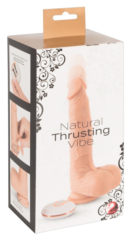 VIBRADOR REALISTA CON EMPUJE Y CONTROL REMOTO INALÁMBRICO NATURAL THRUSTING VIBE YOU2TOYS