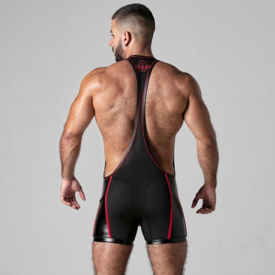 LOCKER GEAR LOOK AT IT SINGLET RED