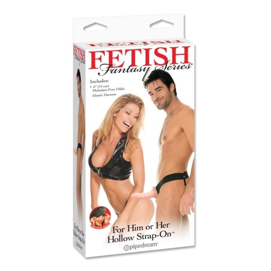 FETISH FANTASY SERIES BEGINNER´S HOLLOW STRAP-ON WHITE