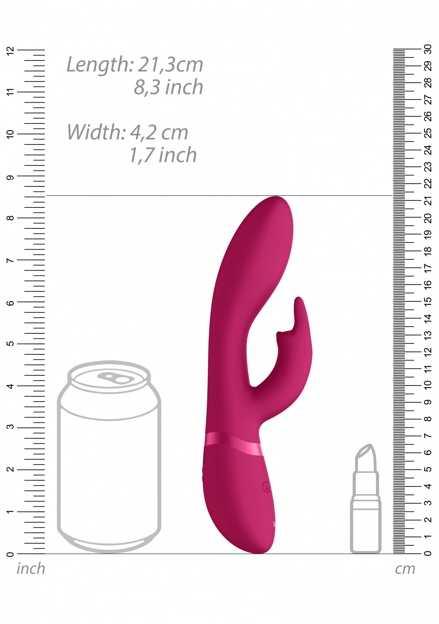 TESTER VIBRADOR ZOSIA VIVE ROSA