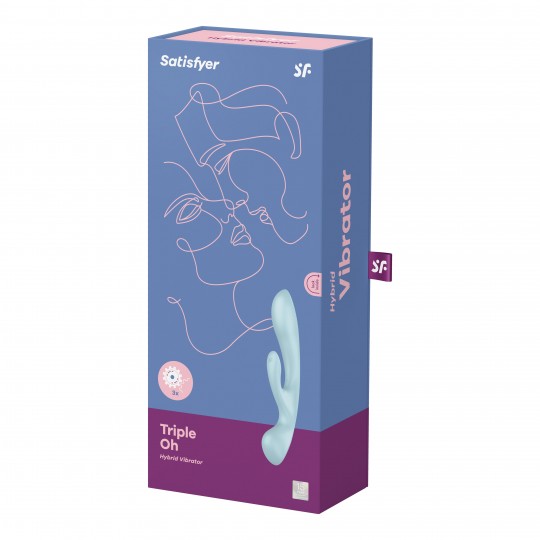 MULTI VIBRADOR TRIPLE OH AZUL SATISFYER