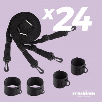 PACK DE 24 RESTRICCIONES UNIVERSALES BED RESTRAINTS CRUSHIOUS