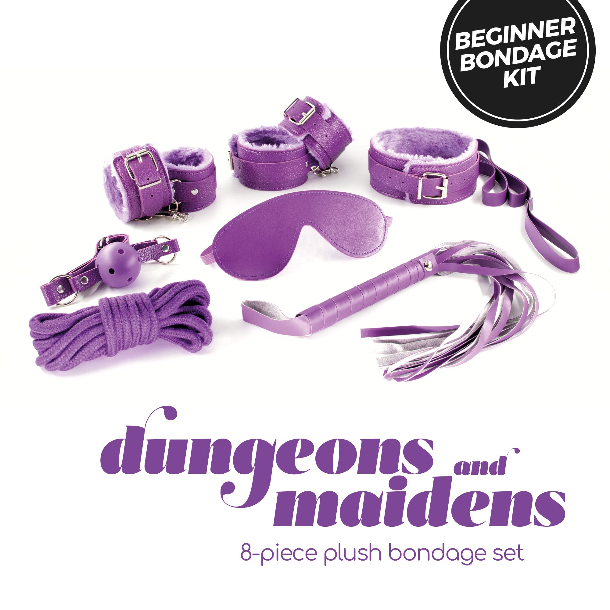 CRUSHIOUS DUNGEONS &amp; MAIDENS BDSM KIT PURPLE