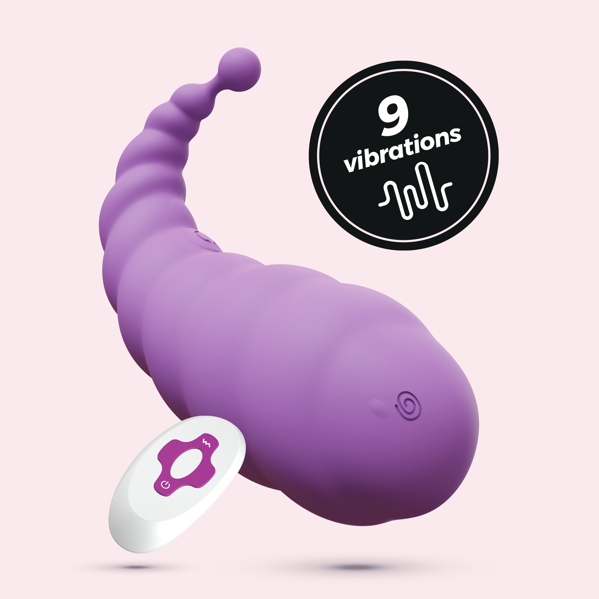 COCOON ŒUF VIBRANT RECHARGEABLE AVEC TÉLÉCOMMANDE SANS FIL CRUSHIOUS VIOLET