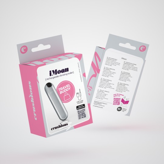 5 + 1 GRATUIT IMOAN BALLE VIBRANTE RECHARGEABLE ARGENT CRUSHIOUS