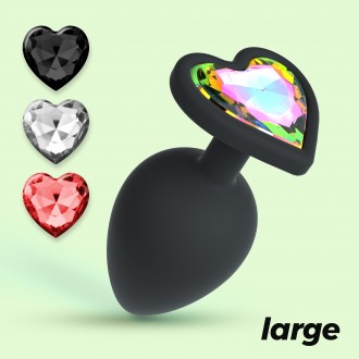 PACK DE 30 CUORE PLUG ANAL GRANDE CON 4 JOYAS INTERCAMBIABLES CRUSHIOUS