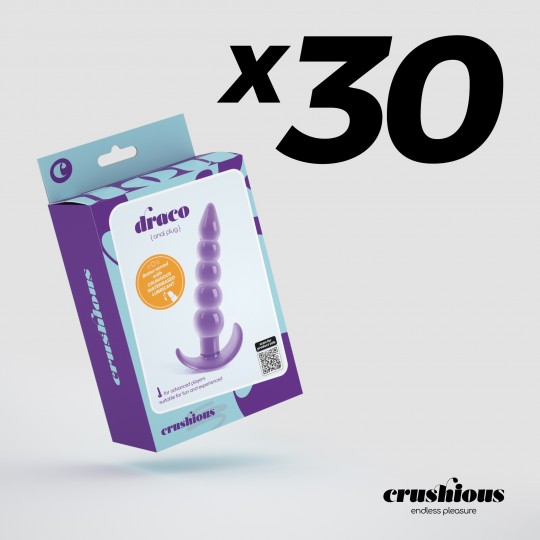 PACK DE 30 DRACO PLUG ANALE CRUSHIOUS