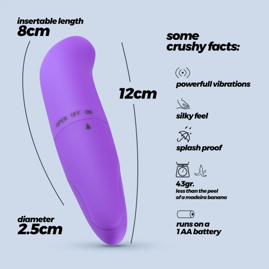 MINI MASAGEADOR G-FINDER MORADO CRUSHIOUS