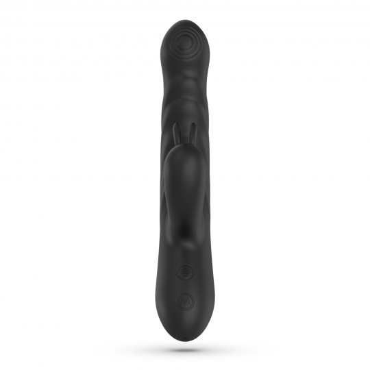 LAPIN VIBRATEUR RABBIT RECHARGEABLE AVEC POUSSÉE NOIR CRUSHIOUS