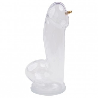 SP009 REALISTIC PENIS CYLINDERXL CRYSTAL CLEAR