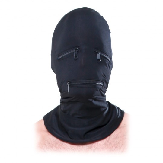 ZIPPER FACE HOOD