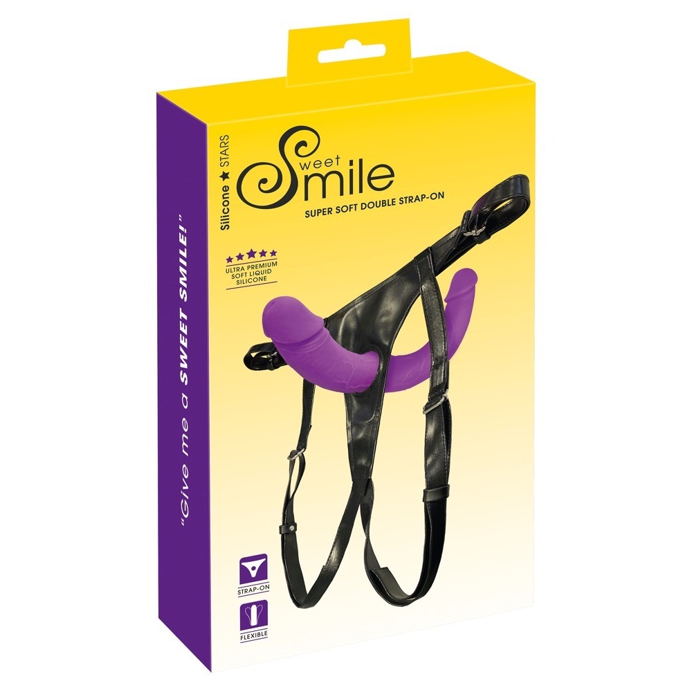 STRAP-ON DOBLE SUPER SOFT DOUBLE SWEET SMILE