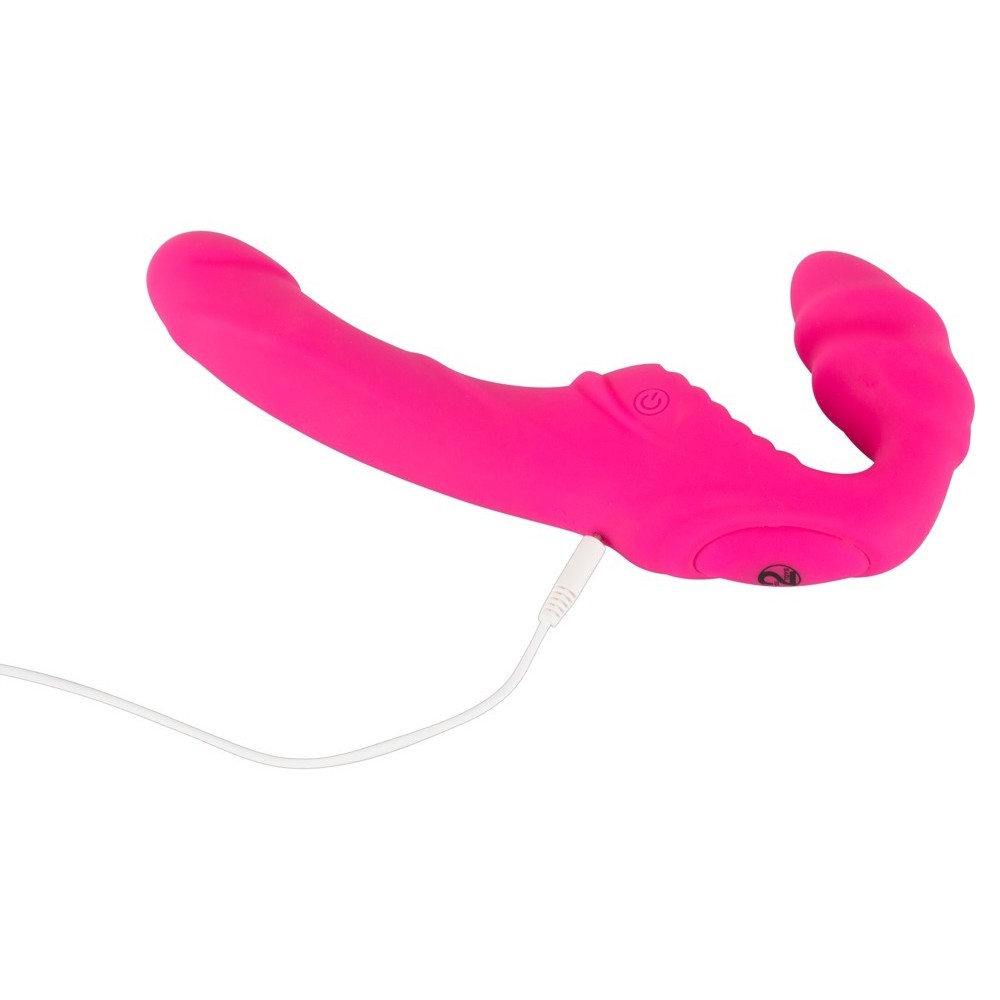 VIBRATING STRAPLESS STRAP-ON