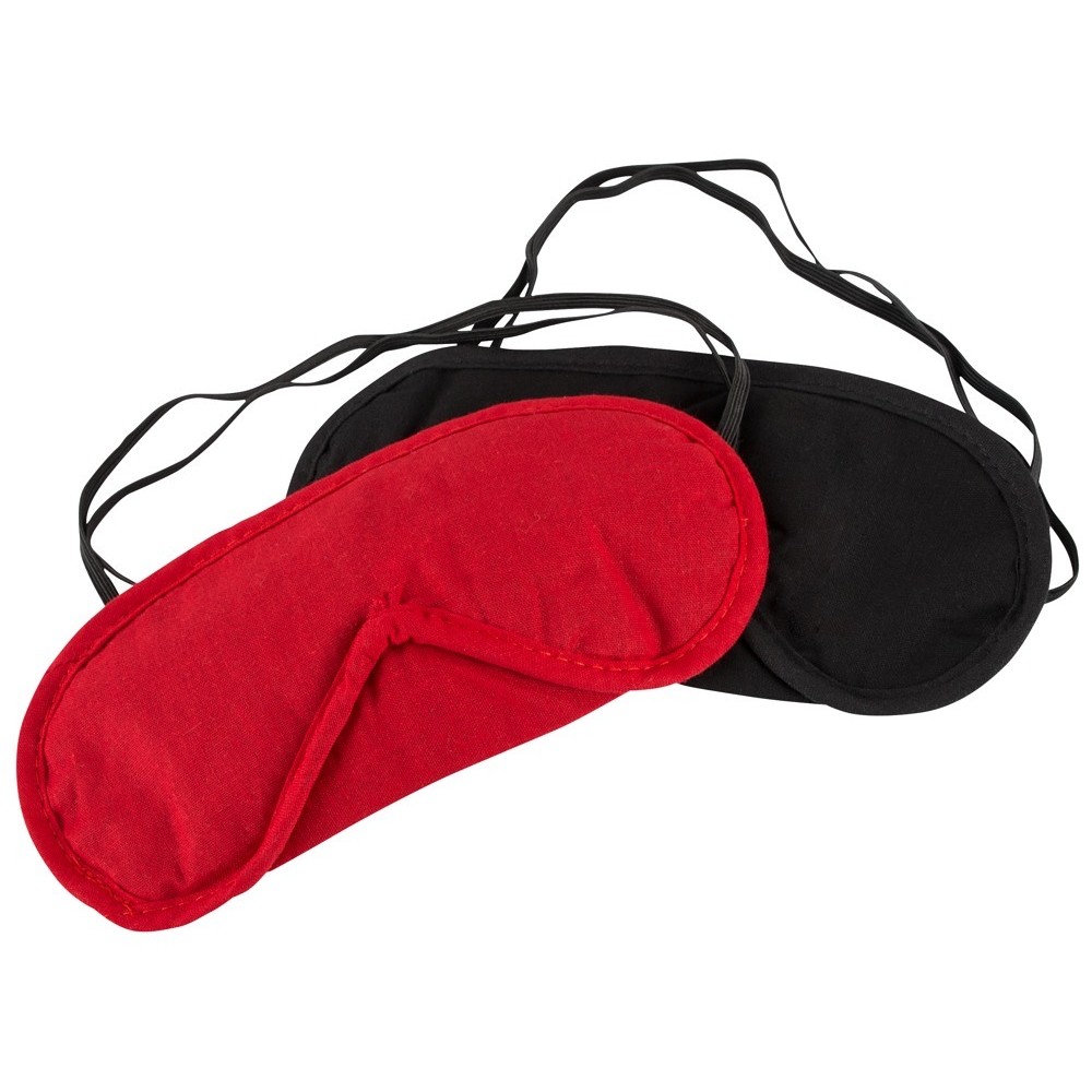 BLINDFOLD SET 2 RED/BLACK