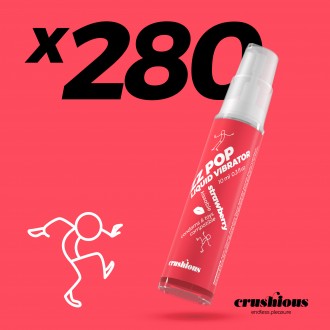 PACK DE 280 LIQUIDE VIBRATEUR ZZ POP ARÔME FRAISE 10ML CRUSHIOUS